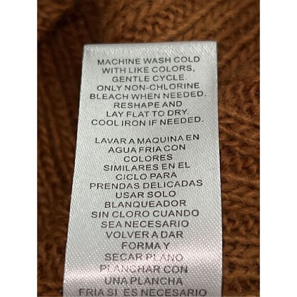 Ten Sixty Sherman Open Back Mock Neck Sweater in Tan Dale size Medium NWT - Picture 9 of 10